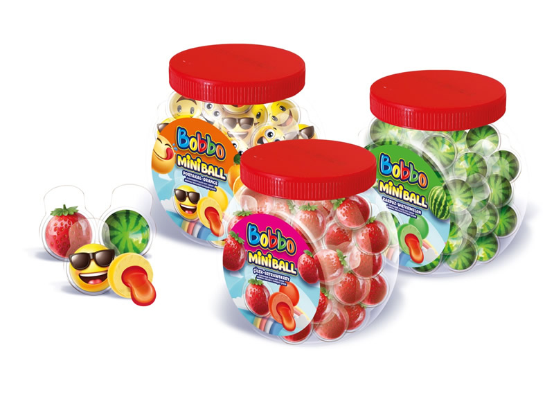 MINIBALL-FLAVOURED FILLED SOFT CANDY