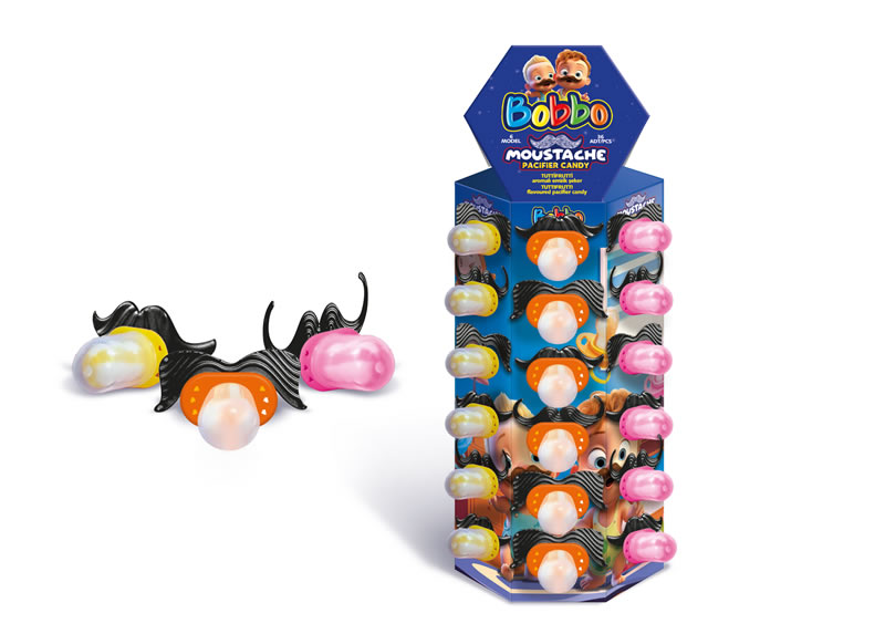 MOUSTACHE PACIFIER CANDY