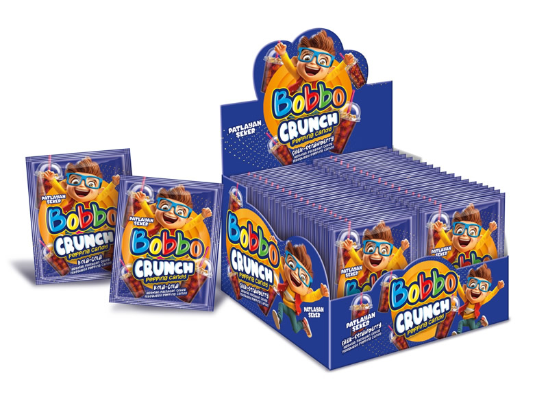 CRUNCH-COLA FLAVOURED POPPING CANDY